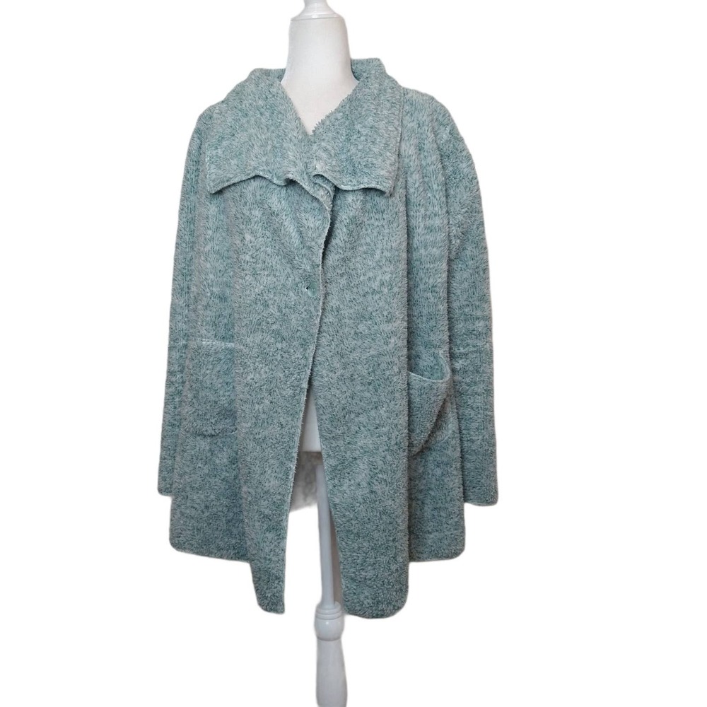 Soft Surroundings‎ Women's M Cozy Shawl Collar Cardigan Sweater Knit Relaxed Fit